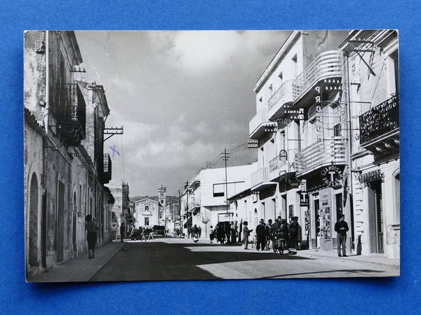 Cartolina Priolo - Via Castel Lentini - 1959