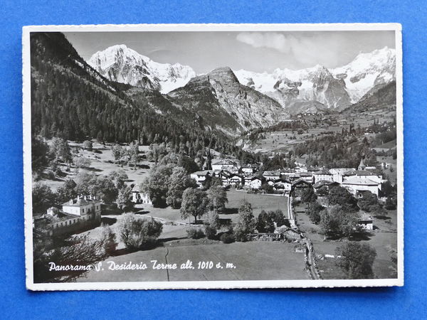 Cartolina S. Desiderio Terme - Pré-Saint-Didier - Panorama - 1940