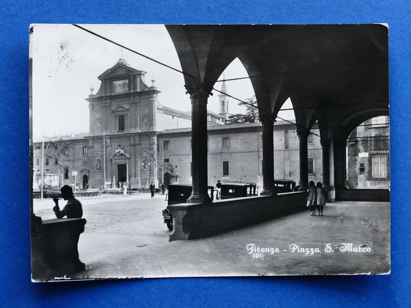 Cartolina Firenze - Piazza S, Marco - 1957