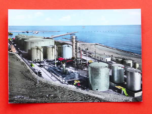 Cartolina Gela - Raffineria Petroli - 1963