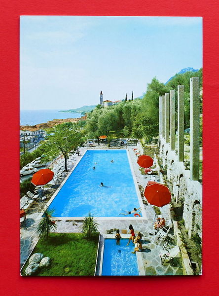 Cartolina Gargnano - Lago di Garda - Pensione Ristorante Palazzina …