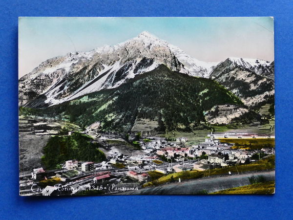 Cartolina Cesana Torinese - Panorama - 1957