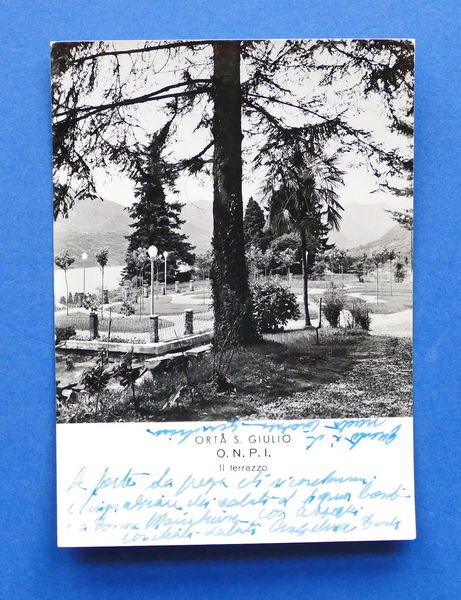 Cartolina Orta S. Giulio - Opera Nazionale Pensionati d'Italia - …
