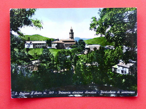 Cartolina S. Stefano d'Aveto - Particolare di panorama - 1957.