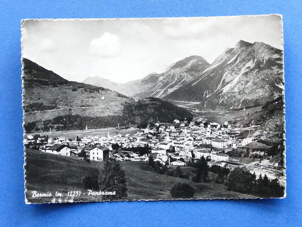 Cartolina Bormio - Panorama - 1953.