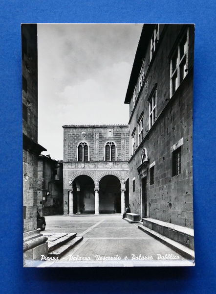 Cartolina Pienza - Palazzo Vescovile e Palazzo Pubblico - 1960 …