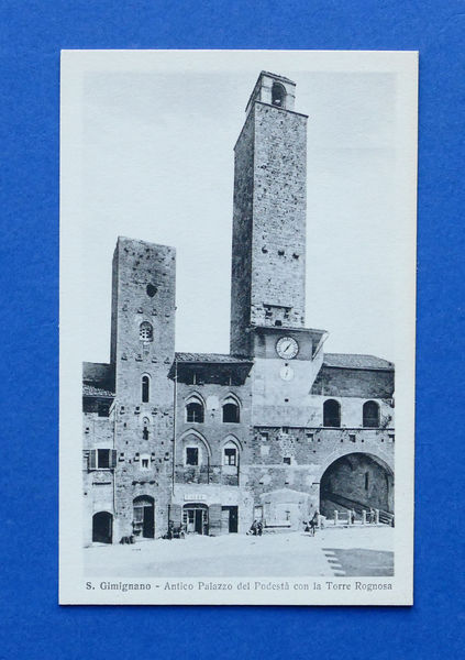 Cartolina S. Gimignano - Palazzo del Podestà con la Torre …