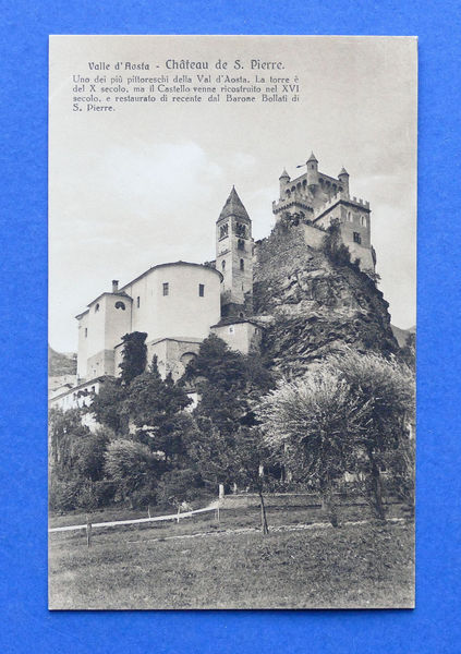 Cartolina Castello di Saint-Pierre - 1930 ca.