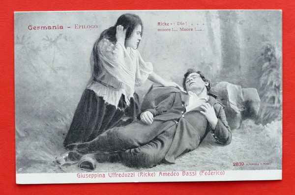 Cartolina Opera Lirica Germania - G. Uffreduzzi e A. Bassi …