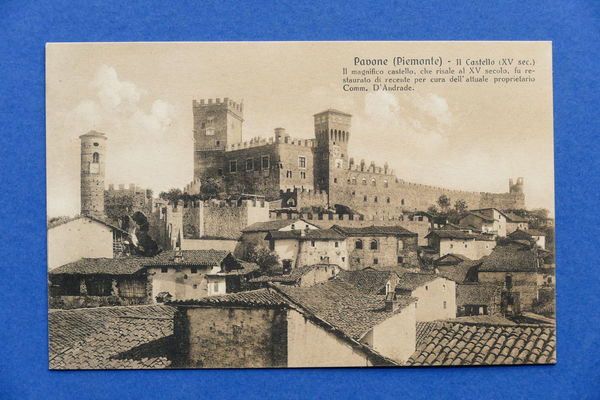 Cartolina Pavone - Il Castello - 1930 ca.