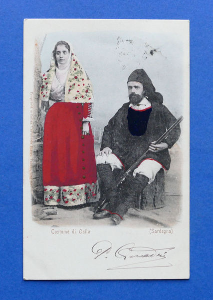 Cartolina Costumi - Costumi di Osilo - Sardegna - 1901