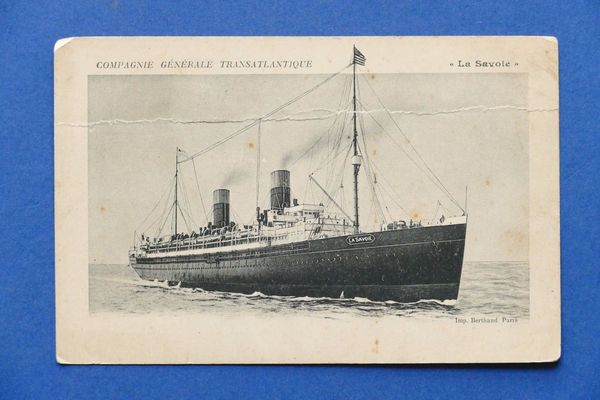 Cartolina Navi - Compagnie Generale Transatlantique - La Savoie - …