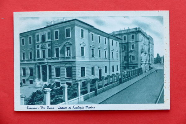 Cartolina Taranto - Via Roma - Istituto di Biologia Marina …
