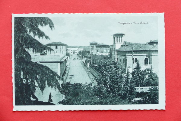 Cartolina Vignola - Via Roma - 1930 ca.