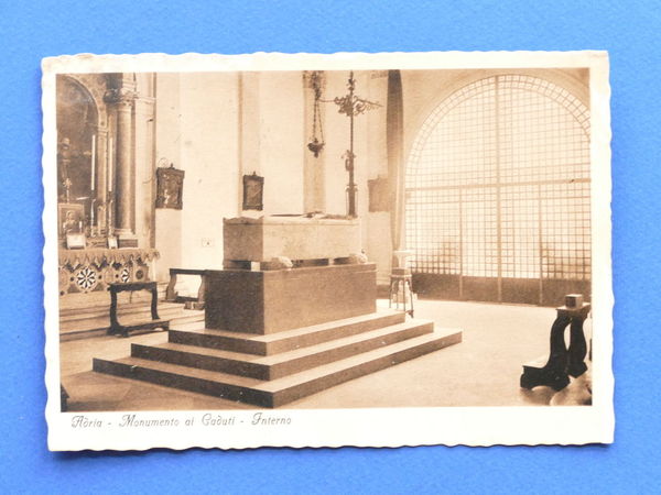 Cartolina Adria - Monumento ai Caduti - Interno - 1936.