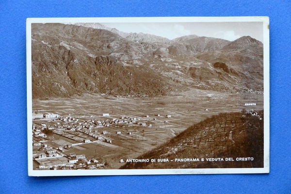 Cartolina S. Antonino di Susa - Panorama e veduta del …