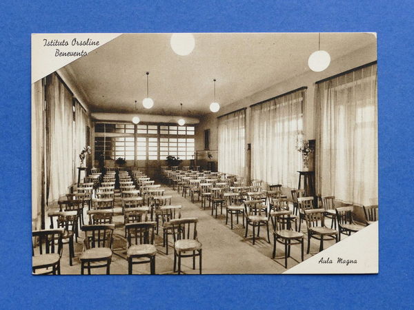 Cartolina Benevento - Istituto Madri Orsoline Aula Magna -- 1940 …