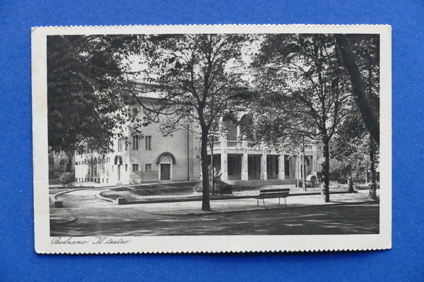 Cartolina Bolzano - Il Teatro - 1932