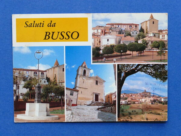 Cartolina Busso - Diverse vedute - 1997