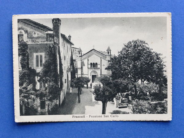 Cartolina Frascati - Pensione San Carlo - 1938