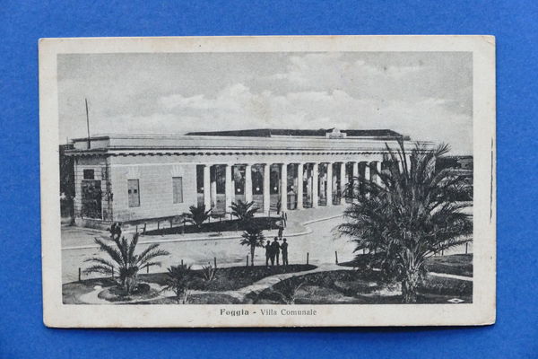 Cartolina Foggia - Villa Comunale - 1925 ca.