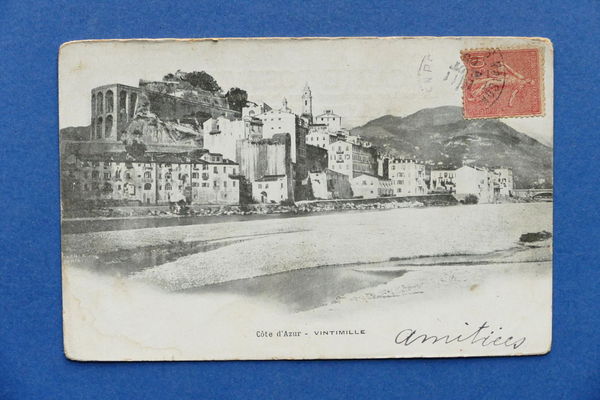 Cartolina Costa Azzurra - Ventimiglia - 1905