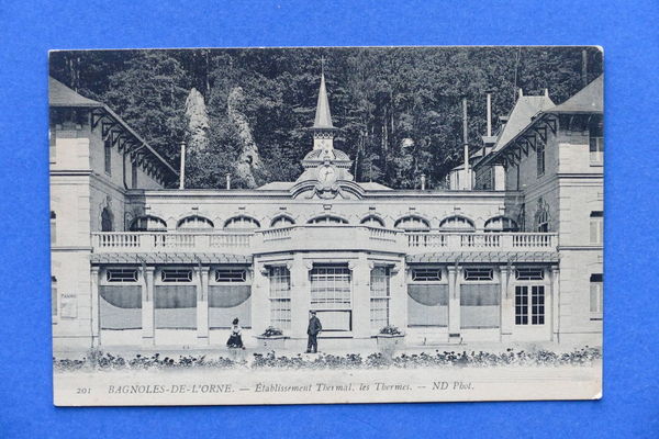 Cartolina Francia - Bagnoles-de-l'Orne - Stabilimento Termale - 1910 ca.