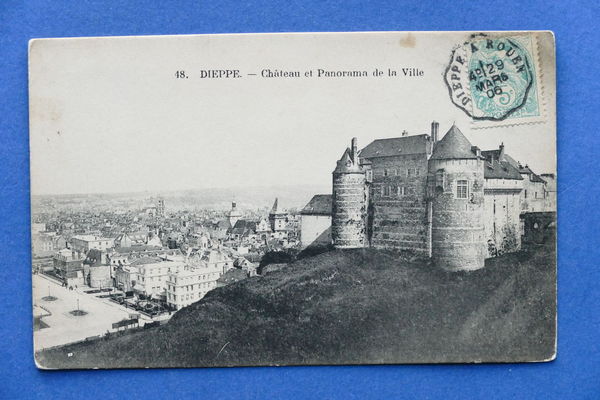 Cartolina Francia - Dieppe - Chateau et Panorama de la …