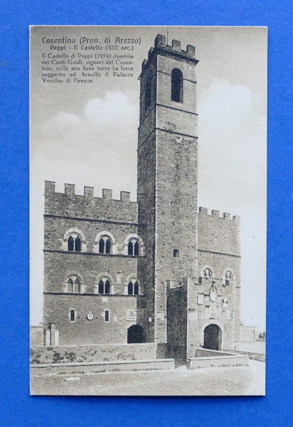 Cartolina Casentino - Poppi - Il Castello - 1925 ca.