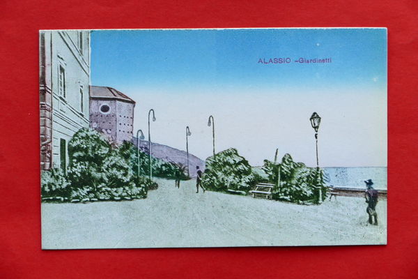 Cartolina Alassio - Giardinetti - 1910 ca.