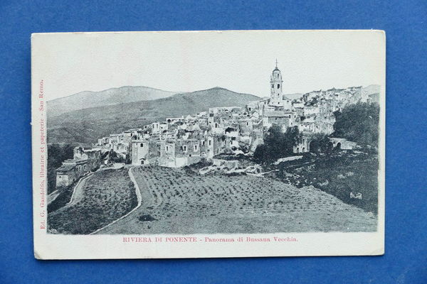 Cartolina Bussana Vecchia - Panorama - 1900 ca.