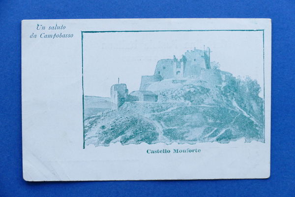 Cartolina Campobasso - Castello Monforte - 1900 ca.