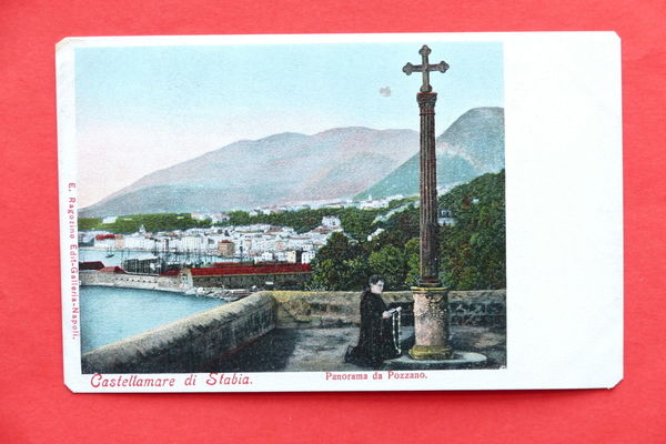 Cartolina Castellamare di Stabia - Panorama da Pozzano - 1905 …