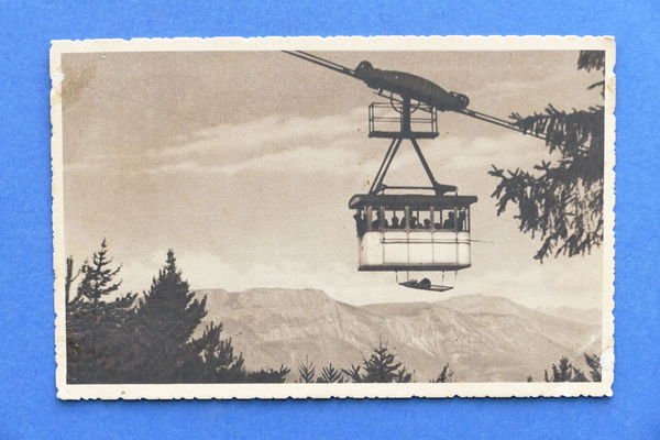 Cartolina Bolzano - Funivia aerea Monte Colle - 1943