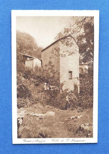 Cartolina Verna - Cella di S. Francesco - 1920 ca.