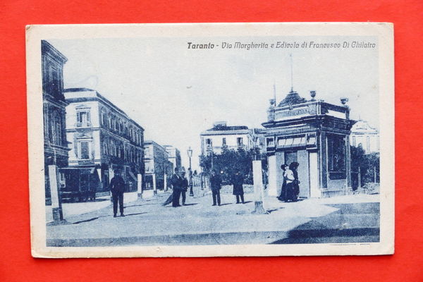 Cartolina Taranto - Via Margherita e Edicola di Francesco di …
