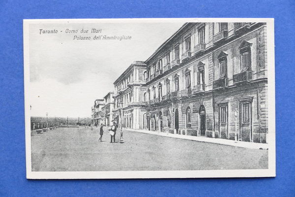 Cartolina Taranto - Corso Due Mari - Palazzo dell'Ammiragliato - …