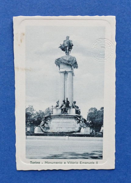 Cartolina Torino - Monumento a Vittorio Emanuele II - 1911