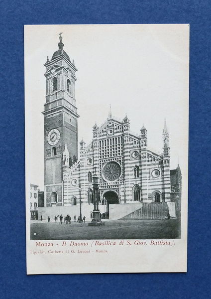 Cartolina Monza - Il Duomo Basilica di S. Giovanni Battista …