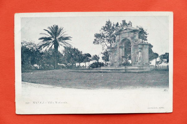 Cartolina Napoli - Villa Nazionale - 1900 ca.
