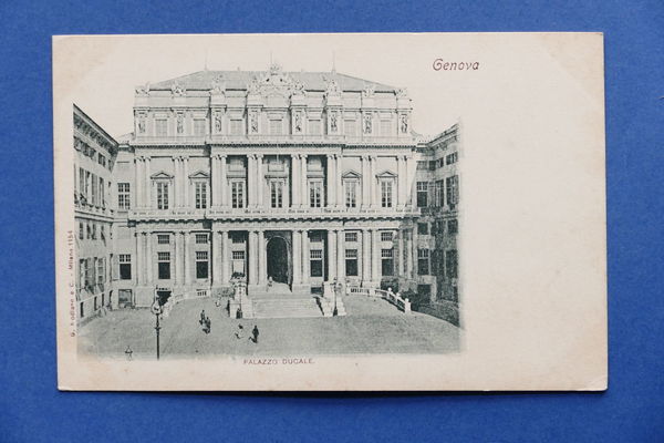 Cartolina Genova - Palazzo Ducale - 1900 ca.