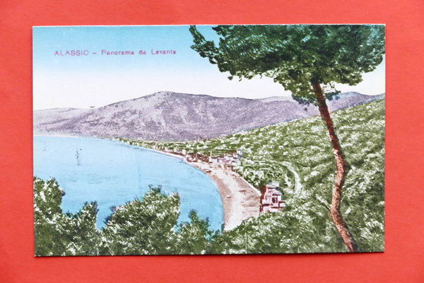 Cartolina Alassio Panorama da Levante - 1910 ca.