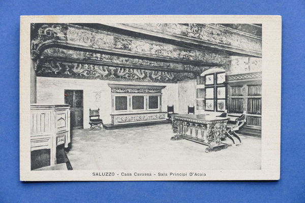 Cartolina Saluzzo - Casa Cavassa - Sala Principi d'Acaia - …