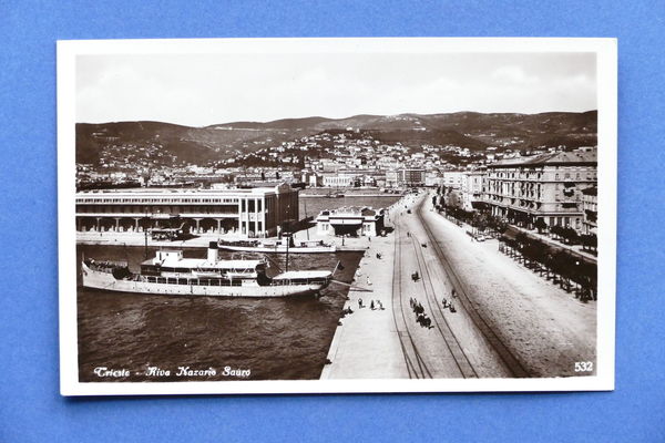 Cartolina Trieste - Riva Nazario Sauro - 1940 ca.