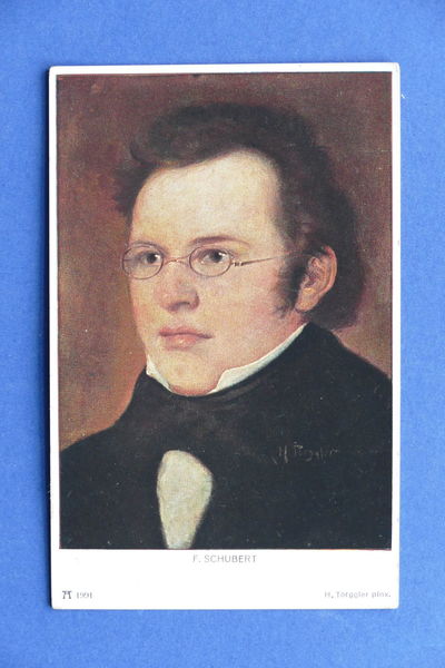 Cartolina Personaggi Famosi - Franz Schubert - 1910 ca.