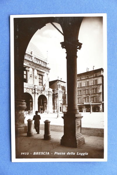 Cartolina Brescia - Piazza della Loggia - 1935 ca.