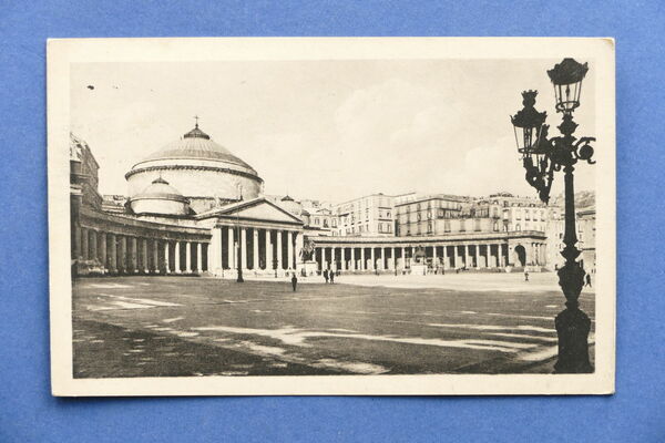 Cartolina Napoli - Piazza Plebiscito - 1930