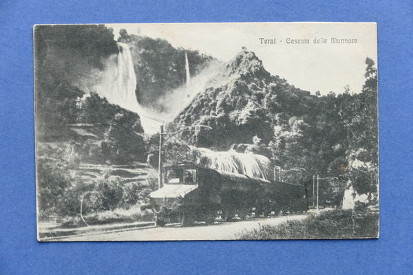 Cartolina Terni - Cascata delle Marmore - 1916
