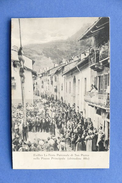 Cartolina Exilles - La Festa Patronale di S. Pietro nella …