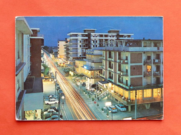 Cartolina Igea Marina - Notturno - 1975